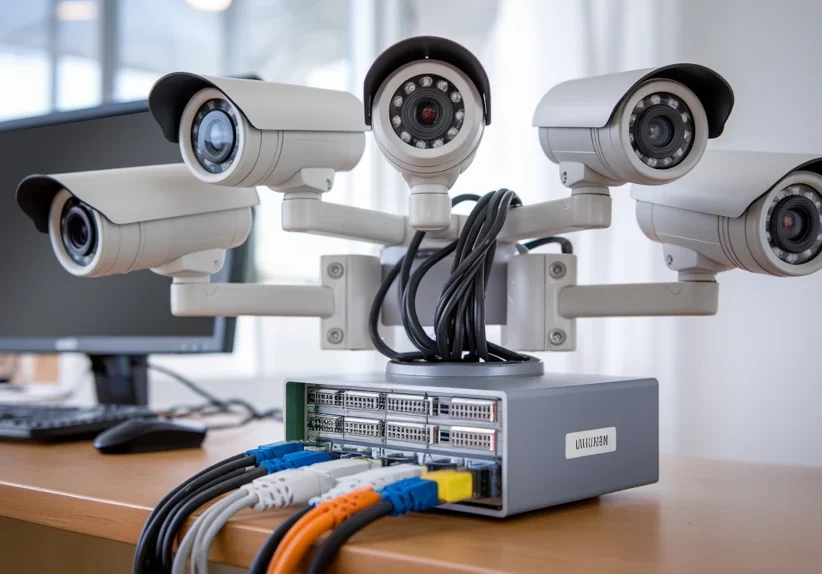 Installation et maintenance de systèmes de vidéosurveillance (caméras IP, analogiques).