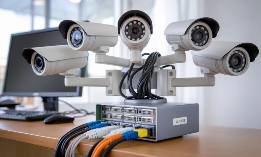 Installation et maintenance de systèmes de vidéosurveillance (caméras IP, analogiques).